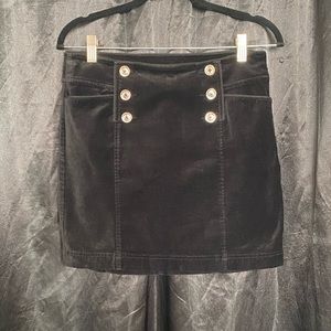 Corduroy button front y2k look skirt